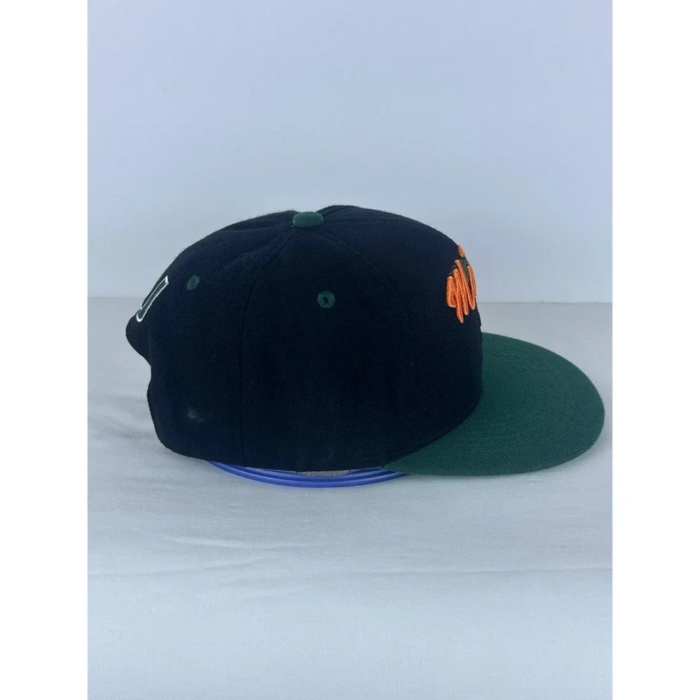 Vintage Y2K Miami Hurricanes Sebastian Logo SnapBack Hat Cap Top Of The World